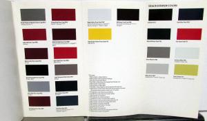 1995 Dodge Car Dealer Salesmen Color & Trim Pocket Selector Paint Fabric