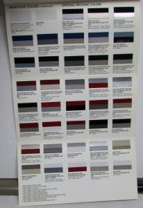1992 Dodge Truck Dealer Salesmen Color & Trim Pocket Selector Paint Fabric
