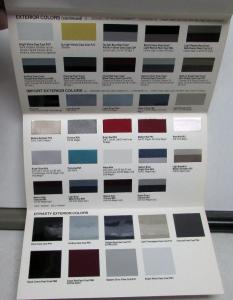 1989 Dodge Car Dealer Salesmen Color & Trim Pocket Selector Paint Fabric