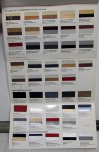 1987 Dodge Truck Dealer Salesmen Color & Trim Pocket Selector Paint Fabric