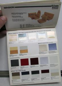 1985 Dodge Truck Dealer Salesmen Color & Trim Pocket Selector Paint Fabric