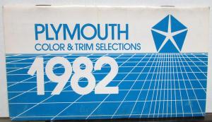 1982 Plymouth Dealer Salesmen Color & Trim Pocket Selector Paint Fabric