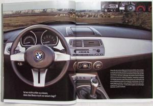 2002 BMW Z4 Roadster Prestige Sales Brochure - German Text