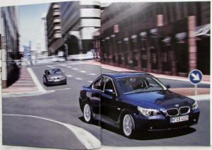 2003 BMW 5 Series Sedan Prestige Sales Brochure - 525i 530i 545i - German Text