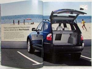 2003 BMW New X3 SAV Prestige Sales Brochure - 2.5i 3.0i 3.0d - German Text