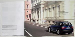 2003 BMW New X3 SAV Prestige Sales Brochure - 2.5i 3.0i 3.0d - German Text