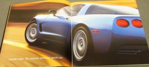 1999 Chevrolet Corvette Dealer Prestige Brochure Coupe Convertible LS1