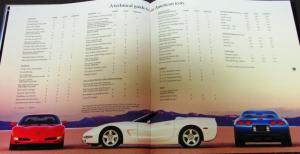 1999 Chevrolet Corvette Dealer Prestige Brochure Coupe Convertible LS1