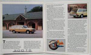 1983 Mercedes-Benz Full Line Small Sales Brochure