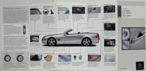 2005 Mercedes-Benz S CL and SL-Class Accessories Accordion Style Sales Folder