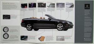 2005 Mercedes-Benz CLK-Class Accessories Accordion Style Sales Folder