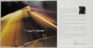 1999 Mercedes-Benz I Do Not Want a Car I Want a Mercedes Sales Brochure - UK Mkt