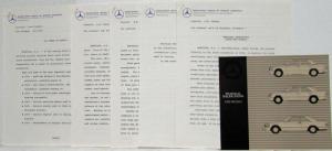 1986 Mercedes-Benz Media Information Press Kit 190 300 420 560
