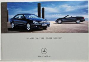 2005 Mercedes-Benz New CLK Coupe and Convertible Sales Brochure - German Text