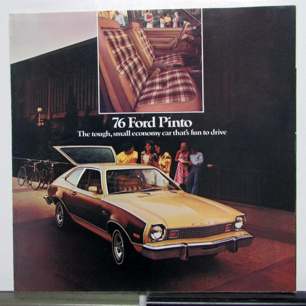 1976 Ford Pinto Stallion Runabout Sedan Wagon XL Sales Tri-Folder