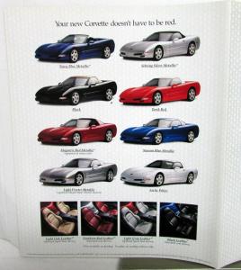 1999 Chevrolet Corvette Dealer Sales Brochure Folder LS1 Fifth Generation