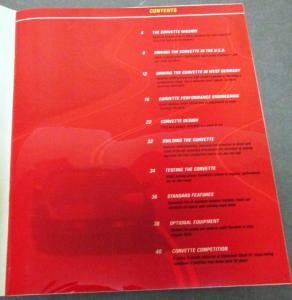 1986 Chevrolet Corvette Dealer Prestige Sales Brochure History & Engineering