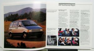 1987 Ford Station Wagons Taurus Areostar Escort Crown Victoria Specs Brochure