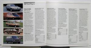1987 Ford Station Wagons Taurus Areostar Escort Crown Victoria Specs Brochure
