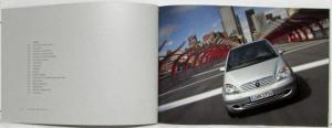 2002 Mercedes-Benz A-Class Sales Brochure - Italian Text