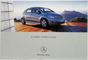 2006 Mercedes-Benz B-Class Sports Tourer Sales Brochure - French Text