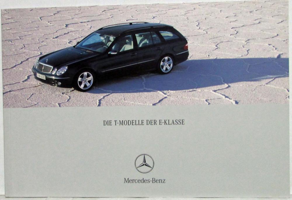 2005 Mercedes-Benz E-Class Estate Sales Brochure - German Text