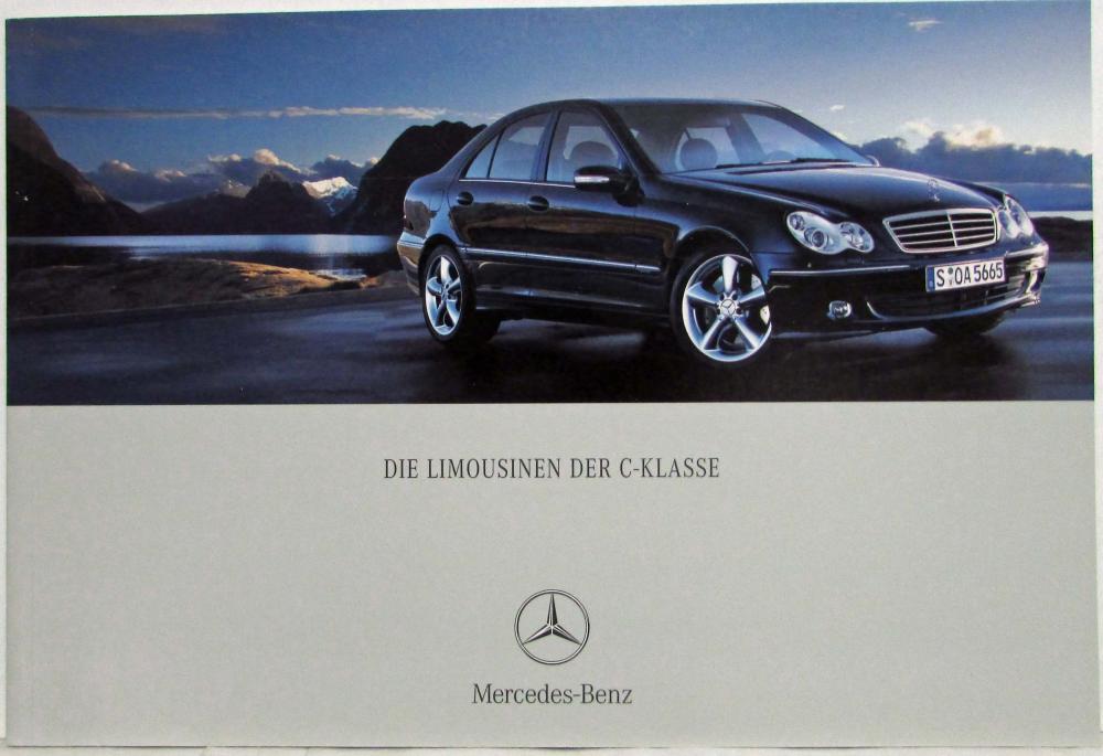 2004 Mercedes-Benz C-Class Sedans Sales Brochure - German Text