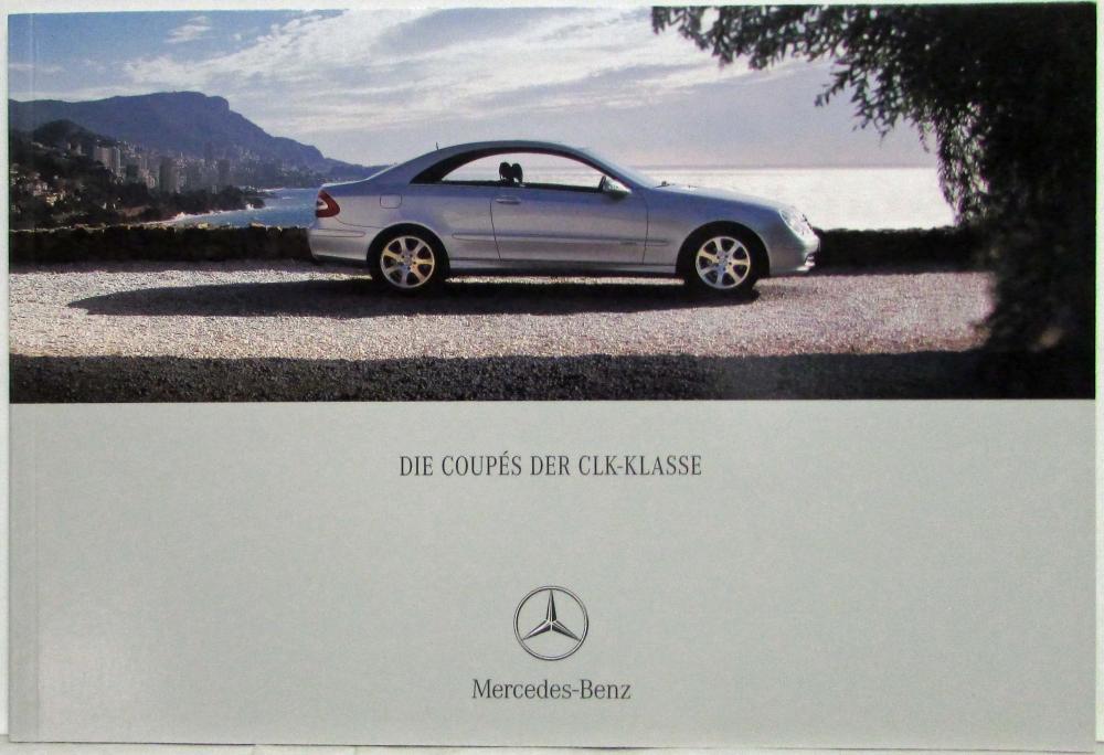 2005 Mercedes-Benz CLK-Class Coupes Sales Brochure - German Text