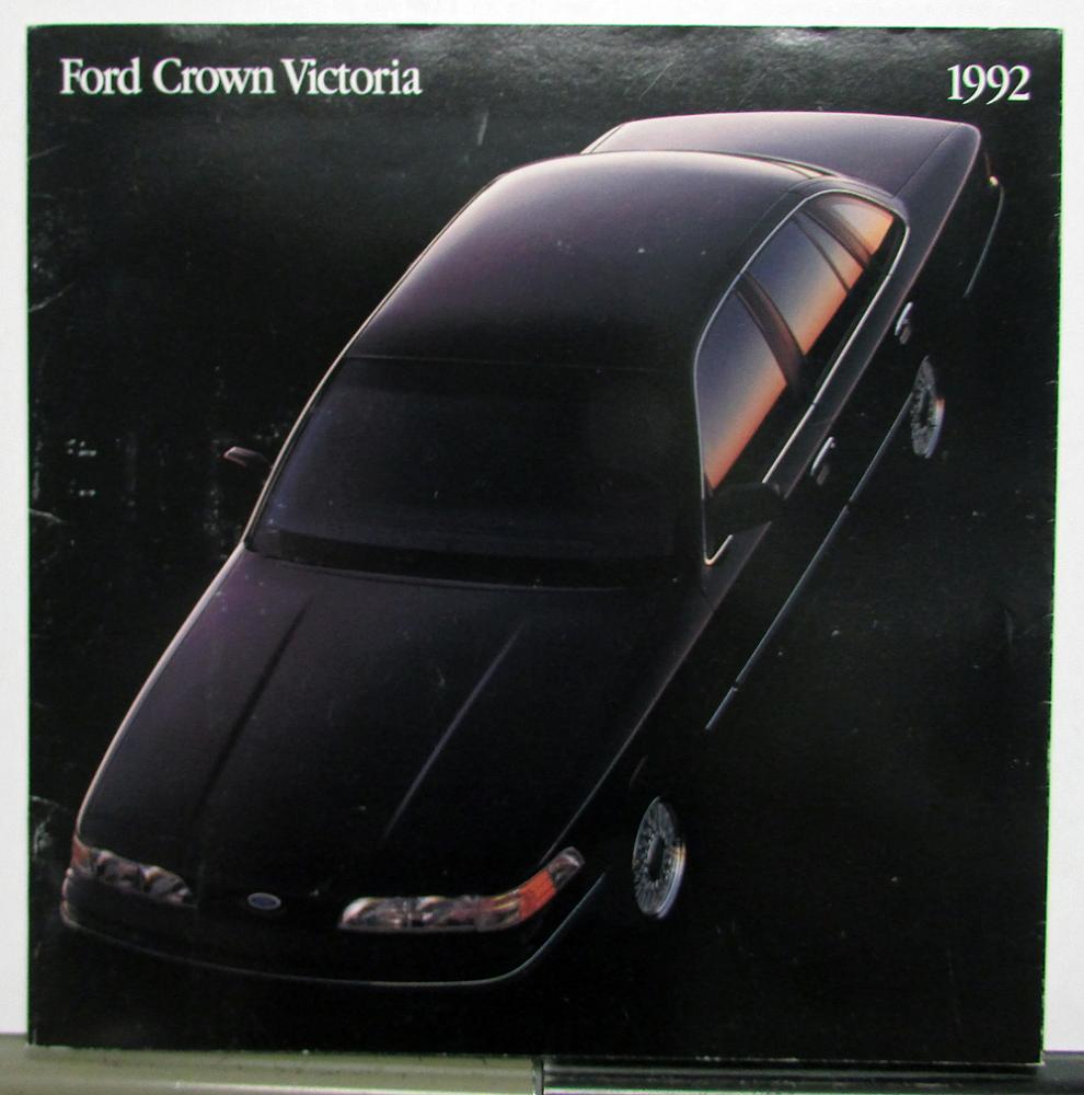 1992 Ford Crown Victoria Options Equipment Packages Specs Sales Brochure