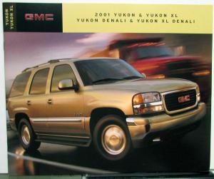 2001 GMC Canadian Truck Dealer Sales Brochure Yukon XL & Denali Features Options