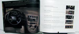 2001 GMC Canadian Truck Dealer Sales Brochure Safari Van Features Options