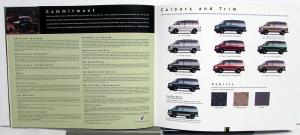 2001 GMC Canadian Truck Dealer Sales Brochure Safari Van Features Options