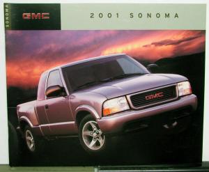 2001 GMC Canadian Truck Dealer Sales Brochure Sonoma Features Options
