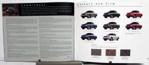 2001 GMC Canadian Truck Dealer Sales Brochure Sonoma Features Options