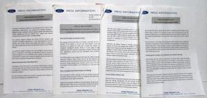 1994 Ford Scorpio Galaxy KA Paris Motor Show Press Folder Style Guide ENGLISH