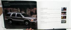 2001 GMC Canadian Truck Dealer Sales Brochure Jimmy Features Options