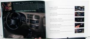 2001 GMC Canadian Truck Dealer Sales Brochure Jimmy Features Options