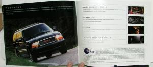 2001 GMC Canadian Truck Dealer Sales Brochure Jimmy Features Options