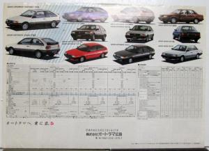 1990-1995 Ford Laser Photos Specs Options Sales Tri-Folder JAPANESE