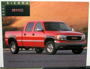 2001 GMC Trucks Canadian Dealer Sierra Pickup Sales Handout Data Card