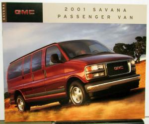 2001 GMC Trucks Canadian Dealer Savanna Passenger Van Sales Brochure Features