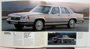 1991 Ford LTD Crown Victoria Colors Trims Specifications Options XL Brochure