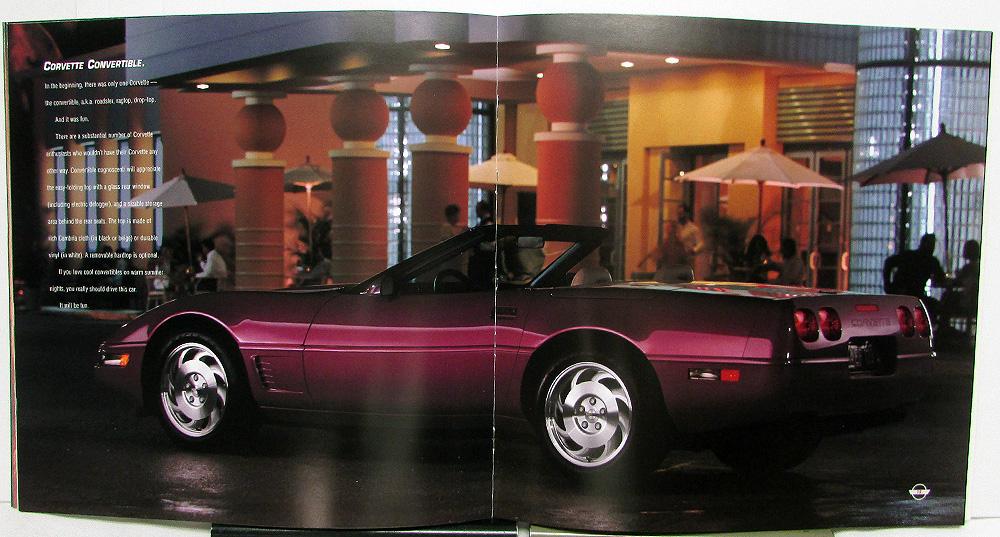 MINT w/ Sleeve 1996 Corvette Prestige Brochure HUGE 