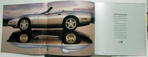 1996 Chevrolet Corvette Dealer Prestige Brochure Grand Sport Collector Edition