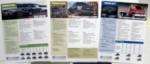2007 GM Dealer Fleet Data Sales Sheets Set Pickup Medium Duty Chevy GMC