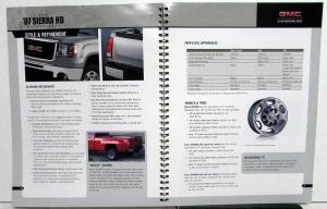 2007 GMC Truck Dealer Salesmens Details Data Book Sierra HD & Denali