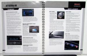 2007 GMC Truck Dealer Salesmens Details Data Book Sierra HD & Denali