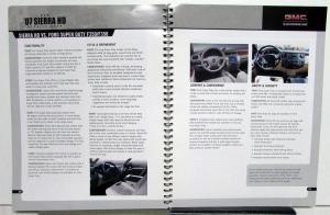 2007 GMC Truck Dealer Salesmens Details Data Book Sierra HD & Denali