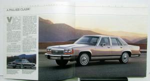 1989 Ford LTD Crown Victoria Diagrams Specifications Safety XL Sales Brochure