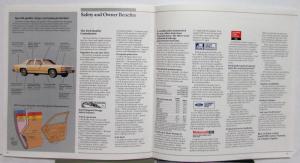 1987 Ford LTD Crown Victoria Diagrams Specifications Safety XL Sales Brochure
